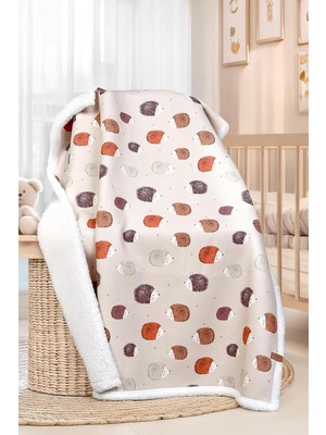 Asitan Fluffy Bebek Battaniyesi 80X100 cm Urcin Koyun Tüyü Battaniye