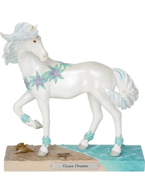 Asitan Enesco Boyalı Midilli Izi Okyanus Rüyası Heykelcik, 7,5 Inç, Çok Renkli