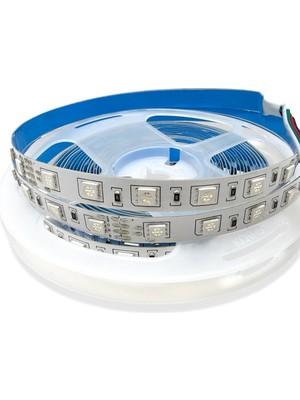 Asitan Rgb LED Şerit Bant 5 Metre 24V 5050 Smd 60 Led/m IP20 Iç Mekan Aydınlatma