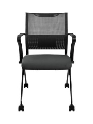 Asitan Atom Ofis Ergolife Sit Air Çalışma ve Toplantı Koltuğu, Siyah Mesh Sırtlık, Tekerlekli, Küç