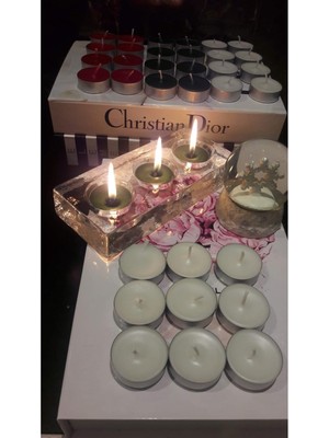 Asitan Iv Candles Iv Candles Standard 100 'lü Paket Beyaz Tealight Mum Beyaz