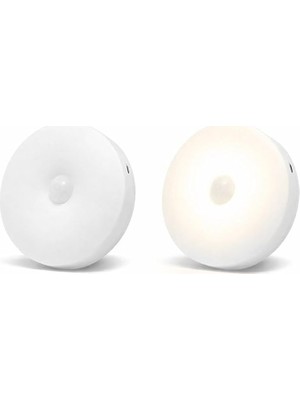 Asitan 2'li Set Sensörlü LED Kabin Işığı Gece Lambası | 1,5W | 4000K Doğal Beyaz | 150 Lümen | USB