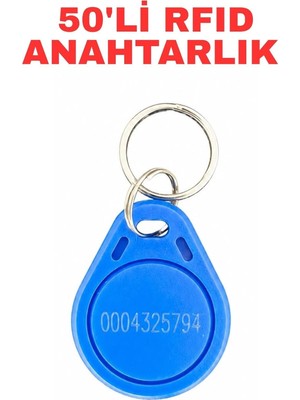 Asitan SR-600 I Proximity Anahtarlık 125 Khz Rfıd Keyfob Kopyalanamaz Geçiş Kontrol Anahtarı 50 Adet