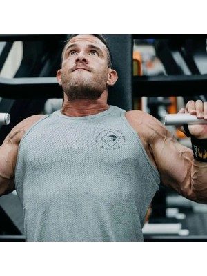 Gasp Legacy Mesh Tank - Greymelange