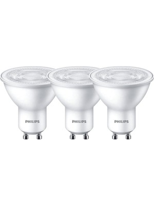 Asitan LED Spot 50W GU10 Beyaz Gün Işığı 4000K 3lü