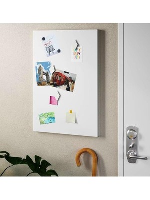 Asitan Dünya Magnet Mıknatıslı Pano Beyaz 50X32 cm Dekoratif Metal Magnet Panosu