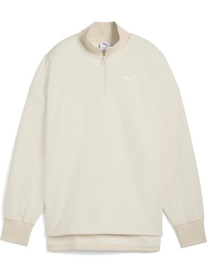 Asitan Puma Her Half-Zip Winterized Crew Crew Sweats Kadın