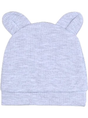 Asitan Kulaklı Şapka, Yenidoğan, Gri, Unisex