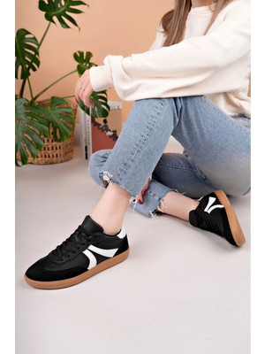 Zerenyus ZRC621 - Ortopedik Taban Günlük Kadın Sneaker Siyah
