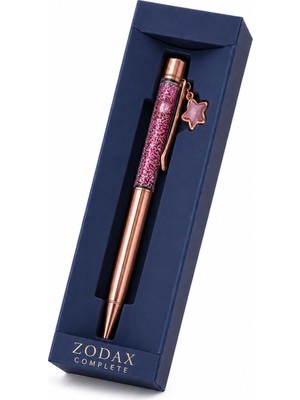 Asitan Zodax Complete | Rose Taşlı Metal Tükenmez Kalem | Crystalline Tükenmez Kalem | Rose Gold Sıvı
