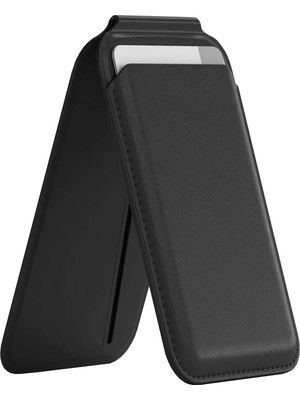 Asitan Mag-Safe Standlı Manyetik Cüzdan iPhone 17/16/15/14/13/12 Serileri ile Uyumlu, Güçlü Mıknatıs