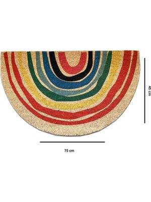 Asitan Coco Checasa 45X75 cm Doğal Koko Kıl Paspas,hindistan Naturel Kapı Önü Paspası