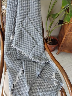 Asitan Koltuk Örtüsü Pamuk Siyah 175 x 215