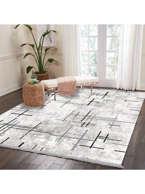 Asitan Motto Hali Patchwork Punto Kaymaz Tabanlı Yıkanabilir Antibakteriyel Dijital Baskı Halı Yolluk,