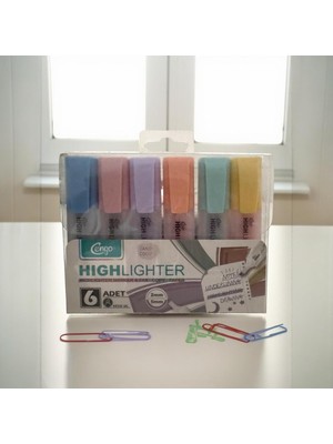 Asitan 6 Lı Highlighter Fosforlu Kalem Seti Candy Serisi
