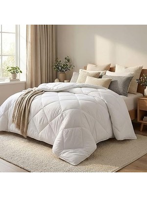 Asitan Çift Kişilik Mikrofiber Yorgan Ekstra Yumuşak Boncuk Elyaf 195X215 - Çift Kişilik Ekstra Yumuş