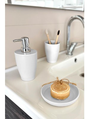 Asitan Pure 3lü Banyo Aksesuarı-Beyaz