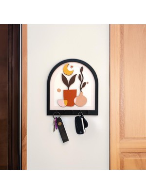 Asitan Caju Art &amp; Decoration Cajuart Katmanlı Tasarım Sanatsal Bitki Vazo Duvar Askılık Dekor Anaht