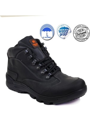 Asitan 3263 Siyahi Trekking & Outdoor Hakiki Deri Su Geçirmez Waterproof Bot, Darkwood 3263 Siyahi Trekki