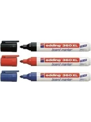 Asitan Edding 360 Xl Doldurulabilir Tahta Kalemi 3'lü Set, Kırmızı-Mavi-Siyah