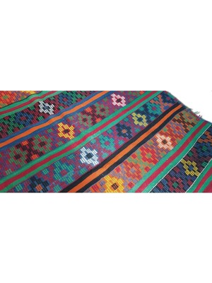 Asitan Antika Selendi Kilim – 70 Yıllık El Dokuma Yün Halı | 180X365 cm