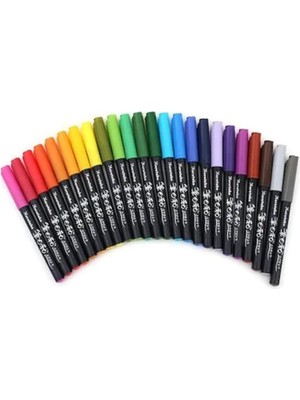 Asitan Zig-Fudebiyori Brush Pen Fırça Uçlu Kalem Seti 18 Renk