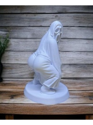 Asitan Housetrend Dekoratif Sevimli Şakacı Biblo Twerk Yapan Hayalet Dekoratif Figür, Modern Tasarım, M