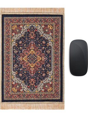 Asitan Siyah Dekoratif Küçük Halı Mousepad