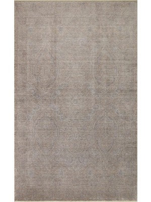 Asitan Pearland Bej Vintage Tencel El Yapımı Modern Geometrik Etnik Desenli Boho Yıkanabilir Hav Toz Ver