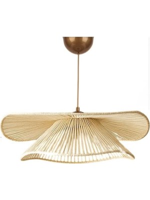 Asitan Duvela Handmade Tekli Sarkıt Avize - Modern Metal Tasarım, 50X54 Cm, E27 Duy Uyumlu, Enerji Tasarr