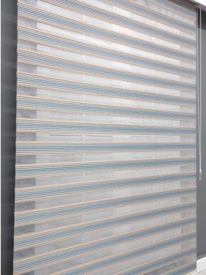 Asitan Mavi Bej Geçişli Zebra Stor (160X200)