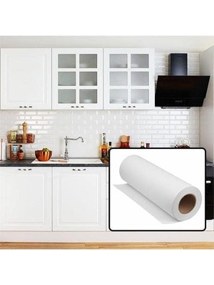 Asitan Mat Beyaz Mobilya ve Dolap Kaplama Folyosu 76 cm x 1 Metre
