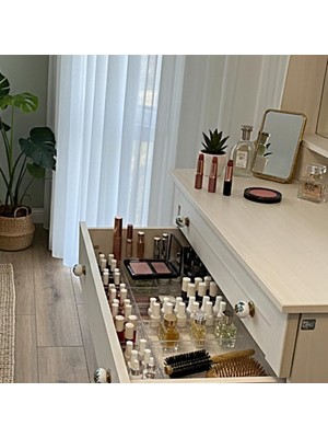 Asitan Modüler Organizer Set Çekmece Içi Dolap Içi Düzenleyici Organizer Kristal (6'li Set)