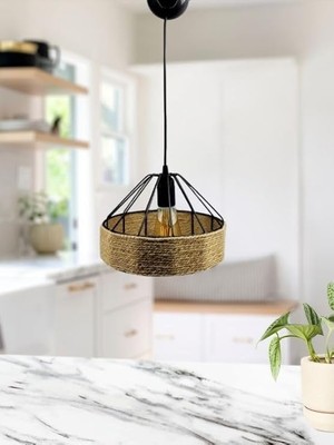 Asitan Tekli Halatlı Silindirik Konik Sarkıt Cafe Restaurant Mutfak Avize Aydınlatma