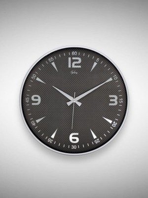 Asitan 717-G-2 Serisi Klasik Rakamlı Metal Görünümlü Sessiz Akar Modern Duvar Saati 40 cm