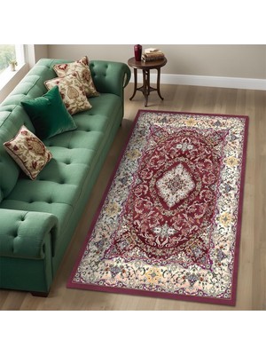 Asitan Jesse Kadife Kaymaz Pamuk Tabanlı Yıkanabilir Antibakteriyel Salon Halısı 120X180
