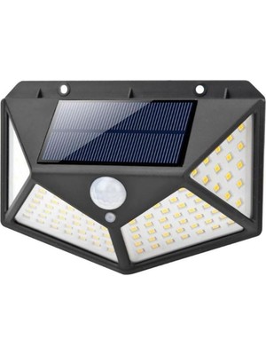 Asitan LED Güneş Enerjili Solar Duvar Apliği - 1200 Lümen Hareket Sensörlü 3 Modlu Bahçe Aydınlatma