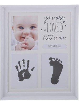 Asitan Bebek El ve Ayak Izli Resim Çerçevesi, 27CM x 22CM