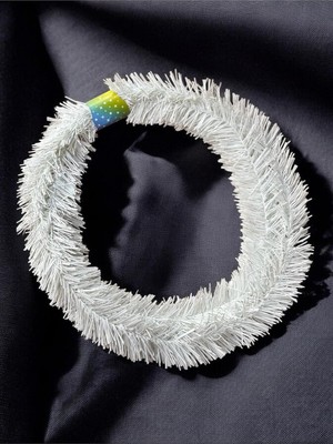 Asitan Lapidaria Yılbaşı Beyaz Çam Dekoratif Garland Çam Ağaçı Dalı Sarmal Tel 5 Metre