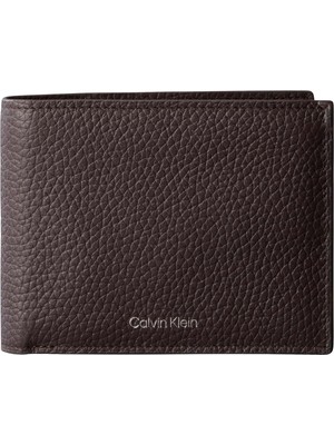 Asitan Foil Emboss Trifold W/card Erkek Cüzdan Ck Dark Brown Tek Beden