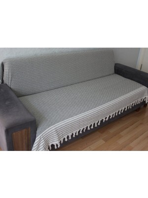 Asitan Koltuk Örtüsü Kolları Kapatmaz Gri 170 x 210