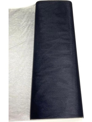 Asitan Karan Tuhafiye Kristal Tül/kristal Parlak Tül / 100 x 300 Cm, Siyah