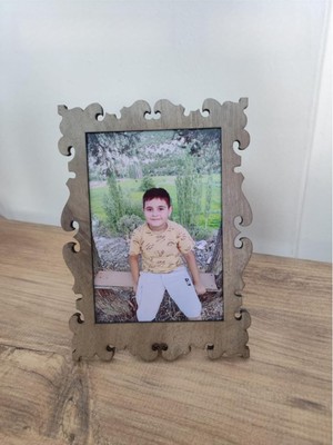 Asitan Miracix Ahşap Fotoğraf Çerçevesi (Fotoğraf Dahil) 10X15 cm Dekoratif, Masa Üstü Çerçeve Kah