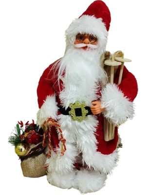 Asitan T.concept Dekoratif Zilli Noel Baba Yılbaşı Figürü 30 cm