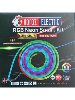 Asitan Horoz Capital-5 Rgb Neon Smart Kit 5W Waterproof 5m Smd LED