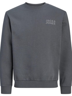 Jack & Jones Jorlogo Erkek Bisiklet Yaka Logolu Sweatshirt Rahat Günlük