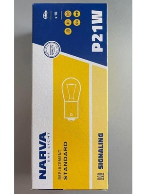 Asitan Narva 12V 93 P21W Stop Sinyal Ampulü Tek Duy (10 Adet) 17635