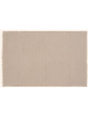 Asitan Costa Saçaklı Çizgili PAMUK%100 Pamuk Kilim 90X140 cm Kum Rengı