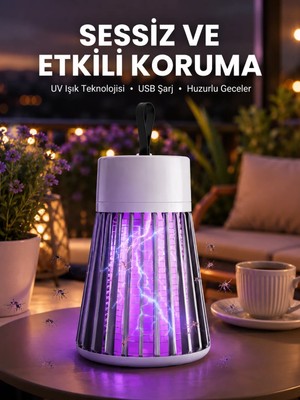 Teknodayım Kamp Bahçe Için Şarjlı Böcek Kovucu Lamba
