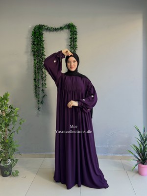 Yüsra Collection Papatya Nakışlı Liza Elbise